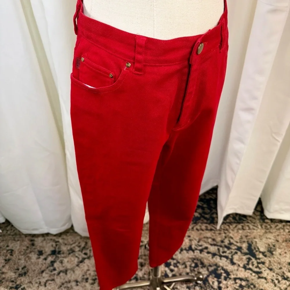Lauren Ralph Lauren - Lauren Jeans Co. Bright Red Straight Leg Jeans Vintage 8P
